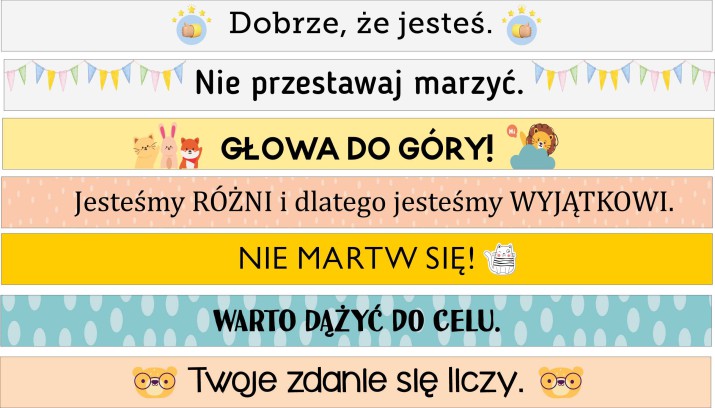 Naklejki Na Schody Z Has Ami Motywacyjnymi Zestaw