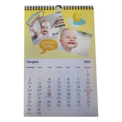 Spersonalizowany kalendarz - Okładka + 12 miesięcy