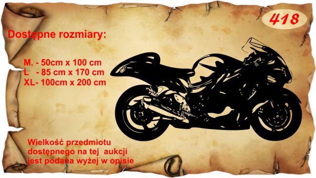 Naklejka dekoracyjna na ścianę, motor 418 - zdjęcie 2