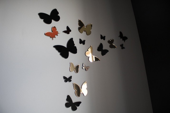 Lustrzane motylki na ścianę 3D Motylki3 NT Naklejkomania - zdjecie 1