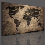 Tablice korkowe z mapą świata 41143 Naklejkomania - zdjecie 1 - miniatura