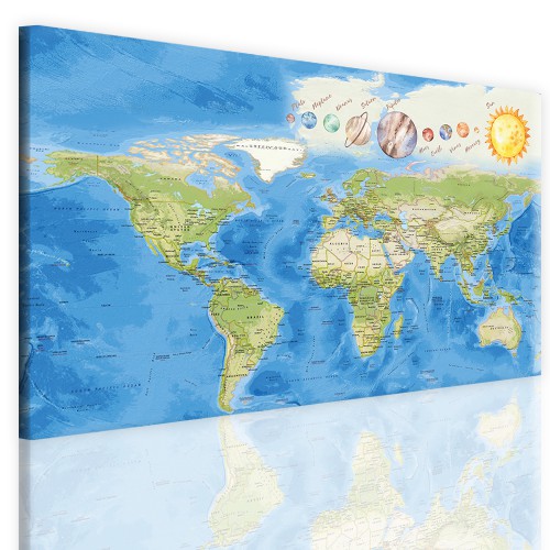 Tablice korkowe mapa świata 41095 Naklejkomania - zdjecie 1