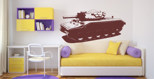 Naklejka dekoracyjna na ścianę, czołg  446 Naklejkomania - zdjecie 1