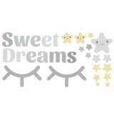 Naklejka ścienna dla dzieci - gwiazdki, oczy Sweet Dreams 7011 Naklejkomania - zdjecie 2 - miniatura