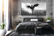 Obraz na ścianę do sypialni salonu kobieta skrzydła 41300 Naklejkomania - zdjecie 2 - miniatura