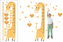 Naklejka ścienna dla dzieci -  miarka wzrostu żyrafa 40013 Naklejkomania - zdjecie 2 - miniatura