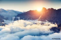 Amazing sunset in the mountains Naklejkomania - zdjecie 1 - miniatura