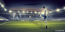 Soccer forward player Naklejkomania - zdjecie 1 - miniatura