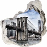 Naklejka na ścianę, dziura 3D most Nowy Jork 3503 Naklejkomania - zdjecie 2 - miniatura