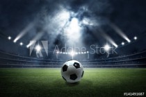 Soccer ball in the stadium Naklejkomania - zdjecie 1 - miniatura