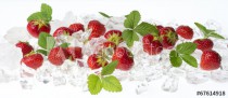 strawberries in the ice Naklejkomania - zdjecie 1 - miniatura