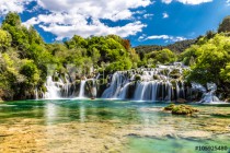Waterfall In Krka National Park -Dalmatia, Croatia Naklejkomania - zdjecie 1 - miniatura