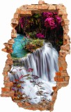 Naklejka na ścianę , dziura 3D  wodospad 3658 Naklejkomania - zdjecie 2 - miniatura