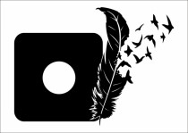 Naklejka pod kontakt motyw 1517 pióro ptaki Naklejkomania - zdjecie 1 - miniatura