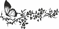 Naklejka dekoracyjna na ścianę, kwiaty o71 Naklejkomania - zdjecie 2 - miniatura