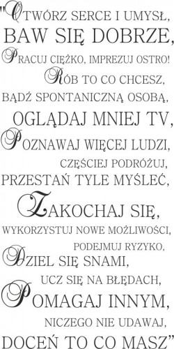 835 Napisy na ścianę naklejki ścienne Otwórz serce i umysł, baw się dobrze - zdjęcie 2