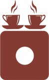 Naklejka pod kontakt włącznik- Kawa J Naklejkomania - zdjecie 1 - miniatura