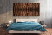 Obraz na ścianę do sypialni salonu drewno 41356 Naklejkomania - zdjecie 2 - miniatura