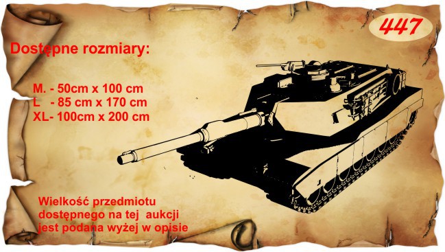 Naklejka dekoracyjna na ścianę, czołg  447 - zdjęcie 2