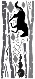 Naklejka ścienna dla dzieci-  brzozy, las 7123 Naklejkomania - zdjecie 2 - miniatura
