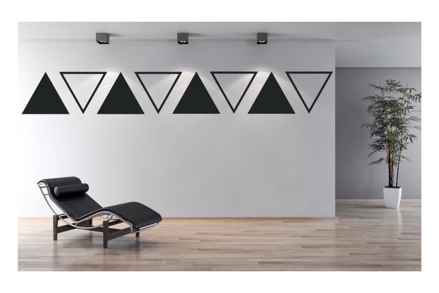 Geometryczne wzory na ścianę