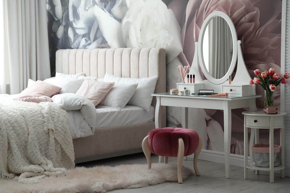 Elegancka i kobieca sypialnia? Poznaj styl glamour!