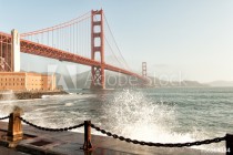 Golden Gate Bridge and San Francisco Bay, CA, USA Naklejkomania - zdjecie 1 - miniatura