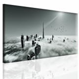 Obraz na ramie płótno canvas- miasto, Dubaj, chmury, niebo  15095 Naklejkomania - zdjecie 1 - miniatura