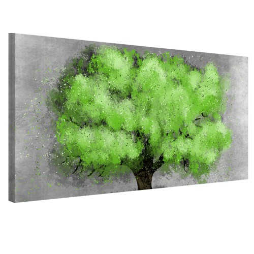 Obraz na ścianę do sypialni salonu zielone drzewo 41292 Naklejkomania - zdjecie 1