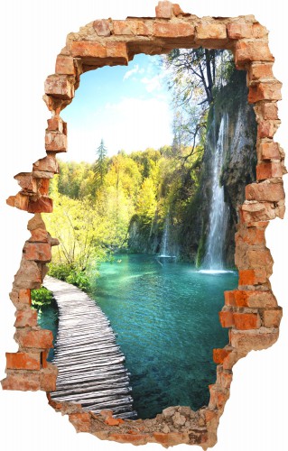 Naklejka ścienna , dziura 3D  wodospad 3647 - zdjęcie 2