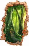 Naklejka na ścianę , dziura 3D  zaczarowany las 3657 Naklejkomania - zdjecie 2 - miniatura