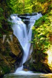 Waterfall Szklarka Giant Mountains (Karkonosze, Riesengebirge), Poland Naklejkomania - zdjecie 1 - miniatura