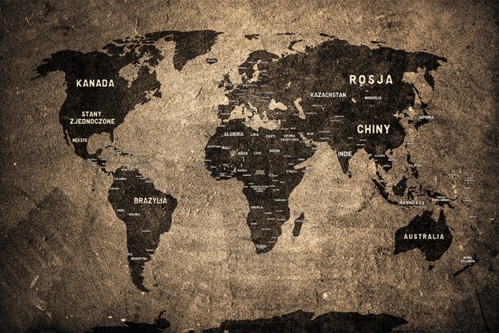 Fototapety Fotatapeta ścienna  mapa świata 41134 - zdjęcie 2