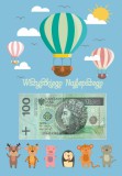 Plakat w ramie na pieniądze, balon PP012 Naklejkomania - zdjecie 3 - miniatura