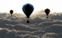 Fototapety na ścianę  49789480 chmury balony Naklejkomania - zdjecie 2 - miniatura