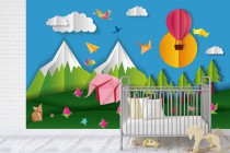 Fototapety fototapeta dla dzieci na ścianę  41088 góry balony Naklejkomania - zdjecie 1 - miniatura