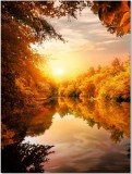 Plakat Złota jesień nad wodą 61138 Naklejkomania - zdjecie 1 - miniatura
