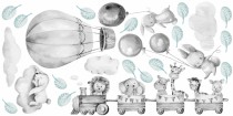 Naklejki ścienne dla dziecka balony pociąg 41306 Naklejkomania - zdjecie 2 - miniatura