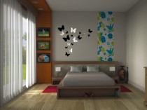 Lustrzane motylki na ścianę 3D Motylki3 NT Naklejkomania - zdjecie 4 - miniatura
