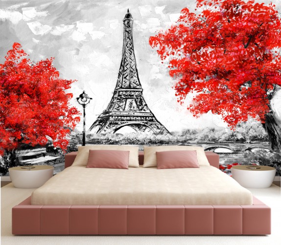 Fototapeta na ścianę tapeta na fizelinie do salonu sypialni, pejzaż, obraz, Paryż 10049