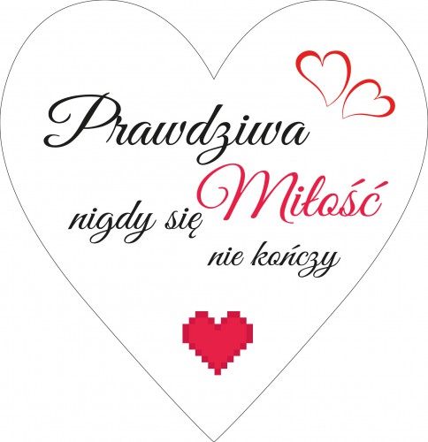 Tabliczki drewniane 60015 Prawdziwa miłość... - zdjęcie 2