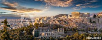 Panorama der Akropolis von Athen, Griechenland, bei Sonnenuntergang Naklejkomania - zdjecie 1 - miniatura