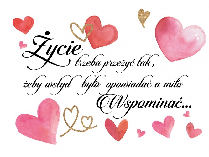 Tabliczki drewniane 60008 Życie trzeba przeżyć tak... - zdjęcie 2