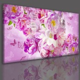 Obraz na ścianę do sypialni salonu kolorowe kwiaty  41431 Naklejkomania - zdjecie 3 - miniatura