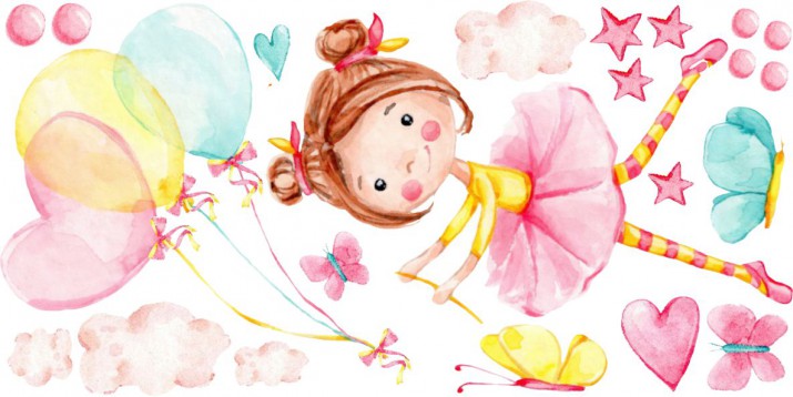 Naklejki dla dzieci dziecka na ścianę 9651 balony - zdjęcie 2