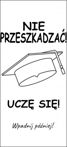 Drewniana zawieszka na drzwi, upominek dla ucznia, studenta, zawieszka 02 - zdjęcie 5