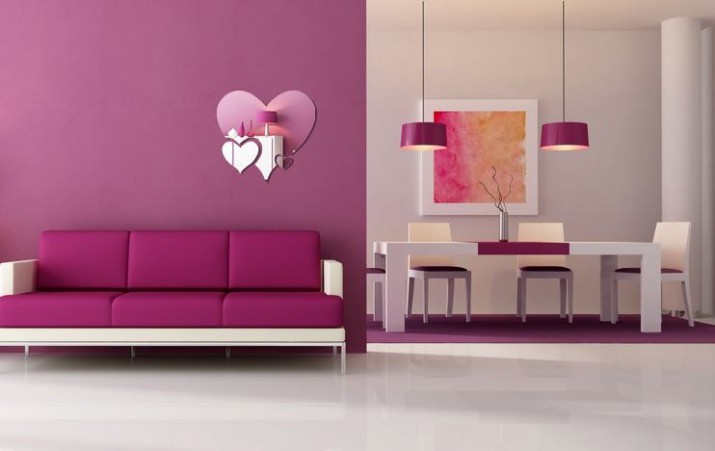 Dekoracyjne lustro ścienne Heart NT - zdjęcie 3