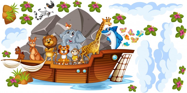 Naklejki na ścianę dla dzieci  41053 zwierzęta safari - zdjęcie 2
