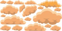 Naklejki na ścianę dla dzieci 9922 chmury chmury Naklejkomania - zdjecie 2 - miniatura