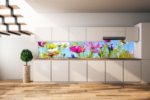 Panel szklany do kuchni  14371 kwiaty Naklejkomania - zdjecie 1 - miniatura
